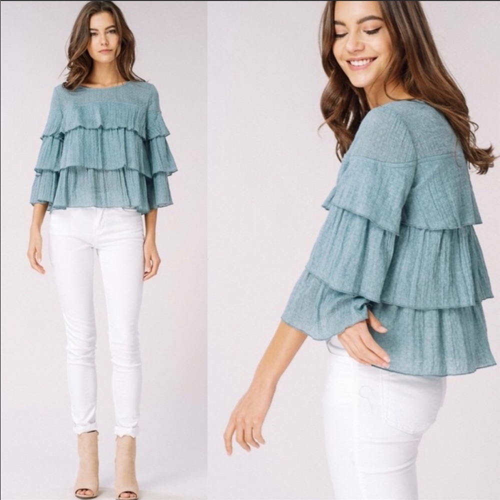 •Last 1 Ruffled Blouse•